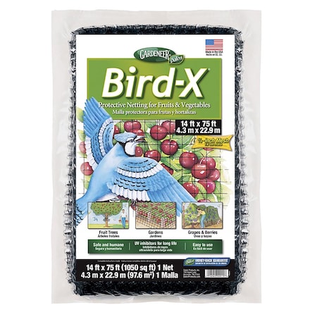 Dalen Gardeneer Bird-X 75 ft. L X 14 ft. W Bird Netting BN-5